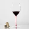 JINYOUJIAAustrian RIEDEL Style Red Wine Glass Handmade Color Handle Goblet Luxury Bordeaux Burgundy Taster Cup 240127