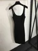 Mulheres luxuosas roupas de grife moda sexy sem costas camisola de malha de alta qualidade vestido de lazer feminino 27 de janeiro