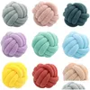 Cushion/Decorative Pillow Cushiondecorative Inyahome Soft Knot Ball Pillows Round Throw Cushion Kids Home Decoration P Knotted Handm Dhqss