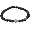 Charm Bracelets Mens Bracelet Cross Beads Wrist Chain Male Stone For Women The Natural Beaded Prayer Decorative Fitness