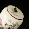 Çin Vintage Seramik Çay Caddy Çok Fonksiyonlu Çok Fonksiyonlu Çay Pot Porselen Mühürlü Kavanoz Çay Seti Mutfak Konteyner Teneke Kutular 240119