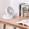 Tillbehör YOUPIN EDON E808 SUSPENDED DESKTOP FAN FOLDING PORTABLE Electric Fan Shaking Head USB RECHARGEABLE 4 Wind Speed ​​Touch Control