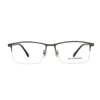 Zirosat 71111 óculos ópticos puro halfrim quadro prescrição óculos rx masculino para masculino 240118