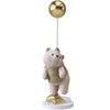 Creative Balloon Polar Bear Resin Ornaments Home Decor Crafts Office Desk Figurines Bookcase Sculpture Craft 240123