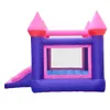 grossist utomhusspel inomhus barn uppblåsbar studs hus gård jumper bouncer mini bouncy castles med glid och fläkt med fläktfria fartyg