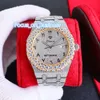 Custom Top Quality Men Diamond Wrist Watch Iced Out Automatic Mechanical Watches