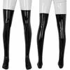 Herensokken Sexy Wetlook Latex Leer Nachtclub Dij Erotische Hoge Betaalde Kousen Panty Clubwear Kleding Voor Homo's