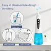 Scegli l'acqua per i denti con il filo interdentale - Irrigatore orale dentale in 5 modalità, portatile ricaricabile IPX7 Impermeabile per uso ortodontico personale Detergente per denti con acqua