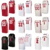 Üniversite Basketbol 23 Chucky Hepburn Jersey Wisconsin Badgers College 22 Steven Crowl 5 Tyler Wahl 25 John Blackwell 11 Max Klesmit 2 AJ Storr Siyah Kırmızı Beyaz