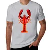 Polo da uomo Red Lobster - T-shirt per tutto il corpo con arte dei frutti di mare Abiti vintage Magliette estive da uomo