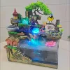 Tanks Creative Aquarium Miniature Rockery Water Fountain Decoration Living Room Study Matsal Vatten Devis Guldfisk Fisk Tank