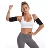 Intimo elasticizzato e modellante da donna 1 paio Cintura modellante per braccio sauna Donna Shaper per il corpo Rivestimento agli ioni Termo dimagrante Sudore Allenamento Fitness Palestra Unisex