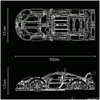 Литая под давлением модель автомобиля 911 Rsr, инженерный автомобиль, совместимый с 42096 кирпичами, 1580 шт., строительный комплект для рекламы, подарки, детские блоки, строительство Otuwq