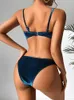 Women's Swimwear 2024 Bikinis Micro Thongs Swimsuit Women Bathing Suits Triangle Sexy Bikini Sets Shiny Beachwear Underwire