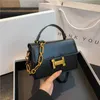 Cross Body Haut de gamme et exquis petit sac carré à bouton H pour femmes 2024 nouvelle niche mode polyvalente fronde une épaule tendance bandoulière