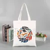 Einkaufstaschen Greyhound Dog Tote Bag Damen Harajuku Art Canvas Bedruckte wiederverwendbare Stofftasche