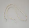 Lunettes à la mode perlées d'eau douce, collier de perles réelles, support de chaîne, lanière de lunettes de soleil fabriquée à la main/support de masque facial 240124