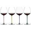 JINYOUJIAAustrian RIEDEL Style Red Wine Glass Handmade Color Handle Goblet Luxury Bordeaux Burgundy Taster Cup 240127