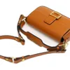 Luxurys Designers Plain Baguette leather Bag Womens Shoulder bags Pouch Purse Handbags with crossbody strap