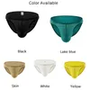 Cuecas masculinas bulge bolsa briefs low-rise bikini troncos comf respirável roupa interior de secagem rápida calcinha lingerie ultra fina