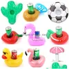 Party Decoration Floating Cup Holder Swim Ring Water Toys Beverage Boats Baby Pool Inflatable Drink Holders Bar Beach Coasters Drop Dhjyz