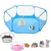 Leveranser Portable Pet Cat Dog Cage Tent Playpen Folding staket för Hamster Hedgehog Små djur andningsbar valpkatt Rabbit Guinea Pig