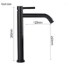 Bathroom Sink Faucets Black Deck Mounted Basin Mixer Tap Vessel Faucet Cold Water For