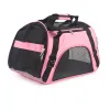 Borsa per animali domestici portatile morbida da trasporto Borsa per cani rosa Borsa da viaggio traspirante per gatti blu