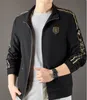 European Station Men's Spring and Autumn New Hooded Jacket Fashion Trend Printing Casual Coat