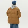 Jaquetas de caça inverno americano vintage veludo gola algodão-acolchoado jaqueta alta rua grosso quente moda oversize