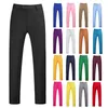 Herenkostuums Engelse stijl pantalon Kleuren Slim Fit Rechte lange broek Formeel Zakelijk Werk Uniform Bruiloft Onderkant Grote maten