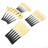 Servis uppsättningar 24st Black Gold Set rostfritt stål Tabellekknivgaffel Luxury Flatware Cotlery With Storage Rack