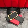 Classique femmes grande boucle ceintures qualité noir rouge blanc véritable cuir boucle d'or femmes ceinture avec boîte femmes designers be272G