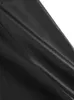 Женские узкие леггинсы больших размеров ZANZEA, модные весенне-осенние эластичные брюки из искусственной кожи 2023, повседневные однотонные брюки на молнии 240119
