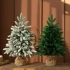 Fiori decorativi Mini albero di Natale Alberi artificiali Decorazioni fai da te Ornamenti da tavolo in cedro Natale