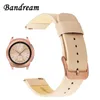 Echtes Lederarmband 20 mm für Samsung Galaxy Watch 42 mm R810 Schnellverschlussband Ersatzarmband Handgelenkarmband Roségold Y1259A