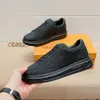 Płaskie buty Rivoli Sneaker Treaker Trener Mens Buty Białe zrytające cielę skórzane wytłoczone litera Flower Beverly Hills Sneakers 1.23 04