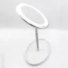 Speglar Ny 10x LED -ljus Makeup Mirror Lamp förstoring Batteri bärbar hand Vanity Glass Mini Miroir Badrum Kosmetisk badsugning Cup