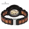 Bobo Bird – montre-bracelet de luxe pour hommes, mécanique, creuse en bois, lumineuse, marque supérieure, 240123