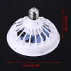 Gadgets YAM Universal AC 85V265V 12W E27 Ceiling Fan with Led Lamp 2in1 Led Light Bulb Electric Fan For Home Office Night Market