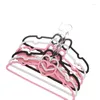 Cintres 10 pièces rose blanc velours vêtements aimant coeur multifonction en forme de coeur cintre antidérapant