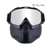 Skidglasögon Skidåkning Mask Mask Winter Snowmobile Skiing Goggles Windsectoised Skiing Glass Motocross Solglasögon med munfilter Skidglasögon 4849