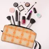 Cosmetic Bags Orla Kiely Flower Tile Orange Bag Women Large Capacity Makeup Case Beauty Storage Toiletry Dopp Kit Box Gifts