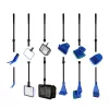 Cleaning 6 In1 Aquarium Cleaning Kit Aquarium Fish Tank Brush Glass Wiping Long Handle Tool Fish Tank Supplies Floating Object 2017