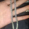 Самое продаваемое серебро S925 d Vvs1 с муассанитом и бриллиантом 5 мм, однорядное ожерелье-цепочка в стиле хип-хоп с кубинскими звеньями