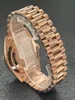 Montre-bracelet de luxe pour hommes Japon Mécanique Automatique 40 mm Rose Chocolate Factory Lunette en diamant Nouveau bracelet en acier inoxydable Saphir Saphir étanche Montre pour hommes