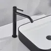 Bathroom Sink Faucets Black Deck Mounted Basin Mixer Tap Vessel Faucet Cold Water For