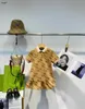 Brand Girl юбка с коротким рукавом Polo Dable Dress Size 100-150 детская дизайнерская одежда Полный отпечаток большой логотип Child Frock январь20