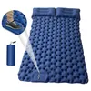 Tapis de Camping pour 2 personnes avec oreiller à Air, matelas Portable imperméable, coussin de couchage gonflable pour l'extérieur, 240127