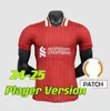 Les RedsMohamed Salah Darwin Nunez 24 25 Maillot de football pour hommes Dominik Szoboszlai Andy Robertson Alisson Becker Joe Gomez Joel Matip Curtis Jones Kit pour enfants